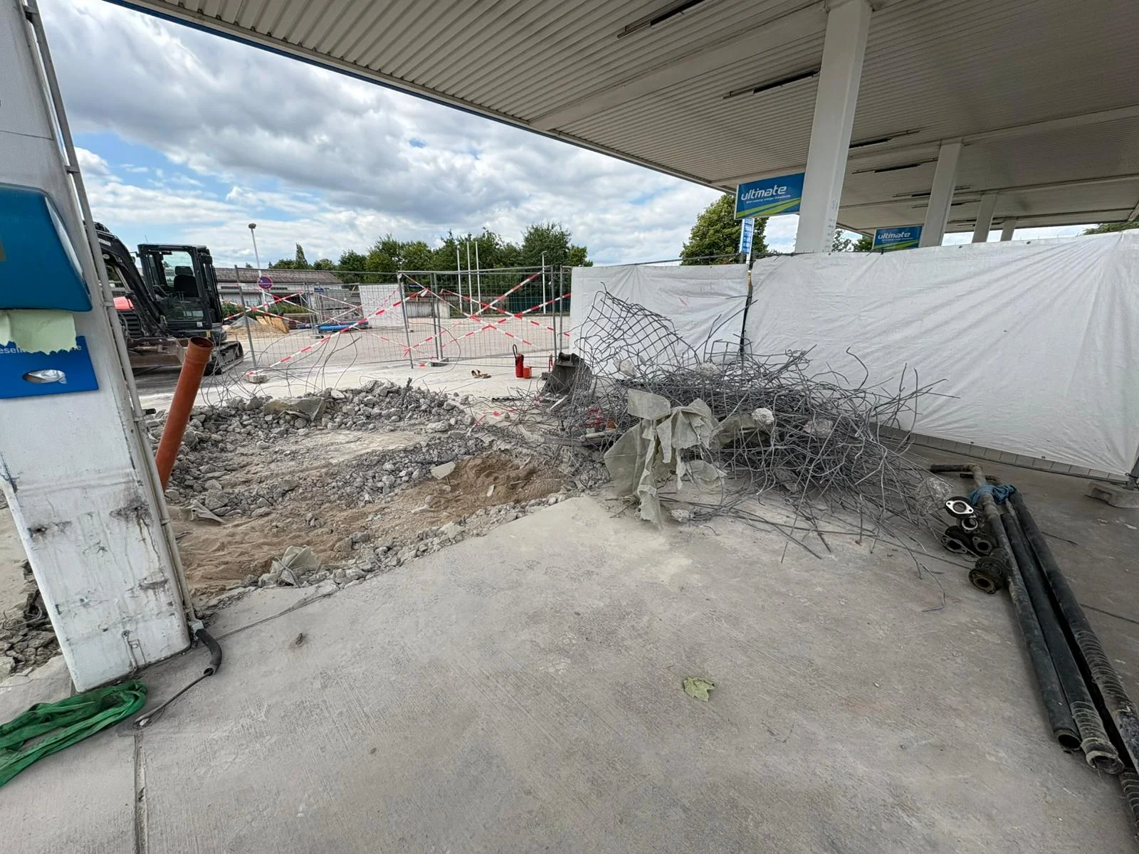 betonrueckbau tankstelle