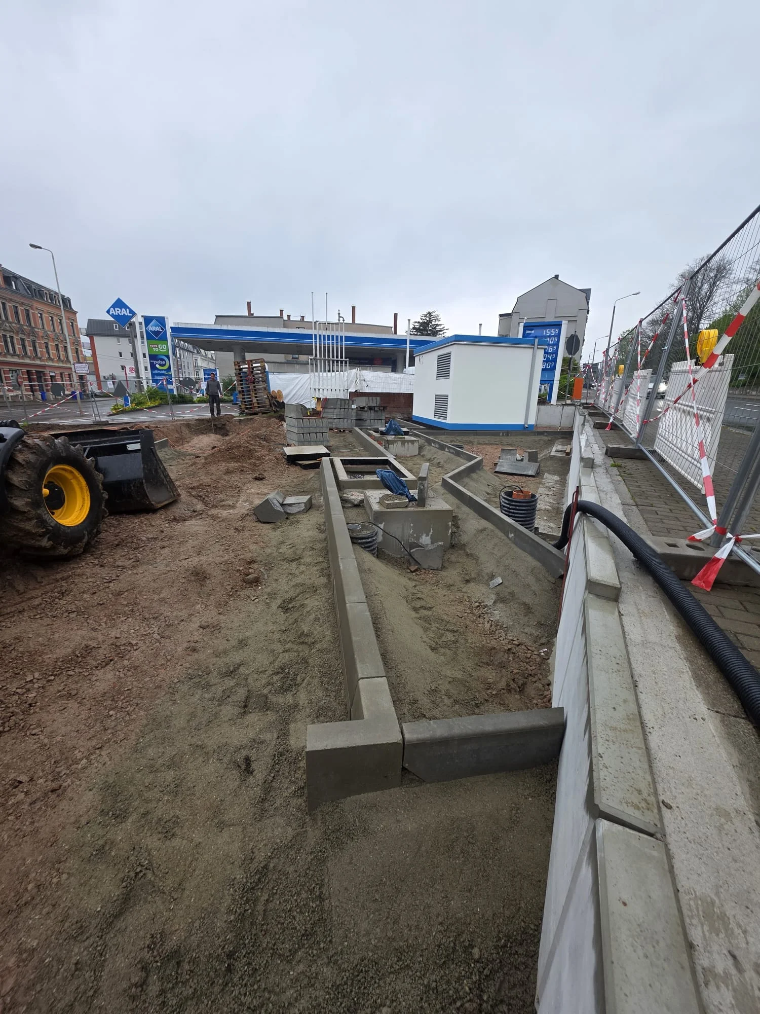 tiefbau entwaesserung tankstelle